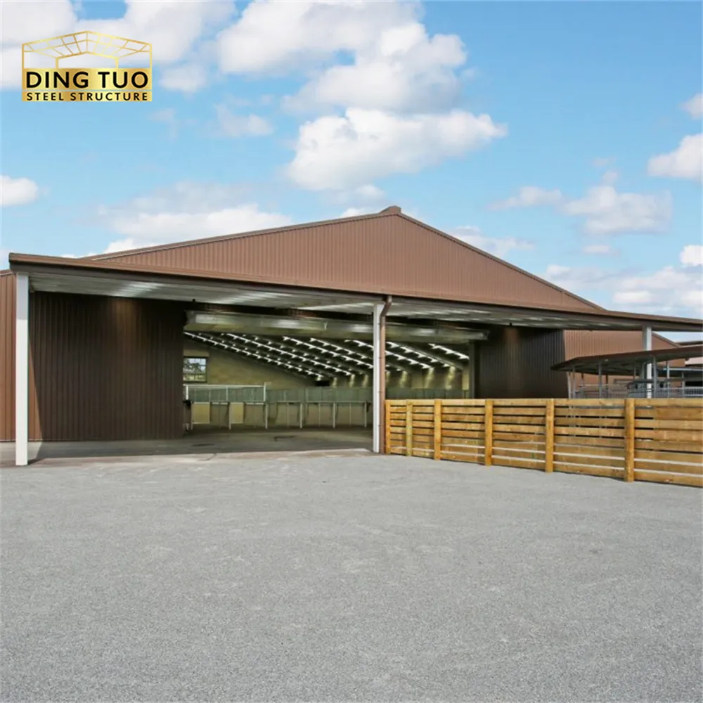 high durability quick assembly modern prefabricated steel hangar with anti rust galvanized surface and wind resistance (复制)