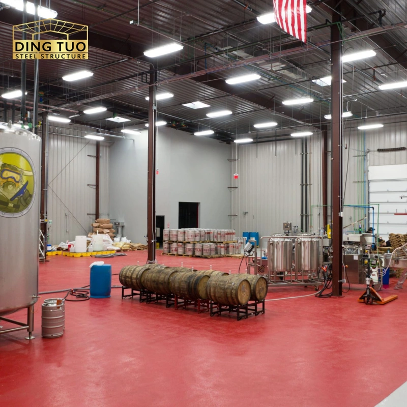 high stability and durability good quality industrial commercial metal building curved steel building workshop factory plant