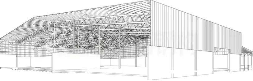 precast steel structure farm buildings cattle sheds sheep sheds pig sheds poultry livestock breeding shed