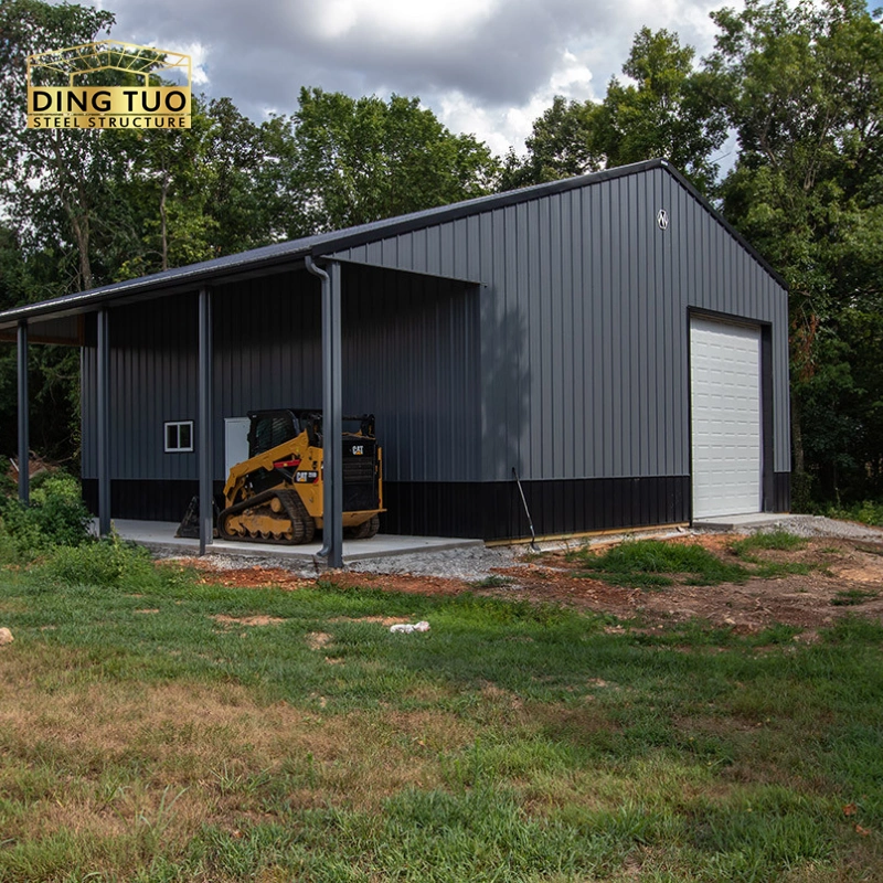 pre fabricated steel structure metal building kit light garage storage shed welded workshop barn and warehouse shed