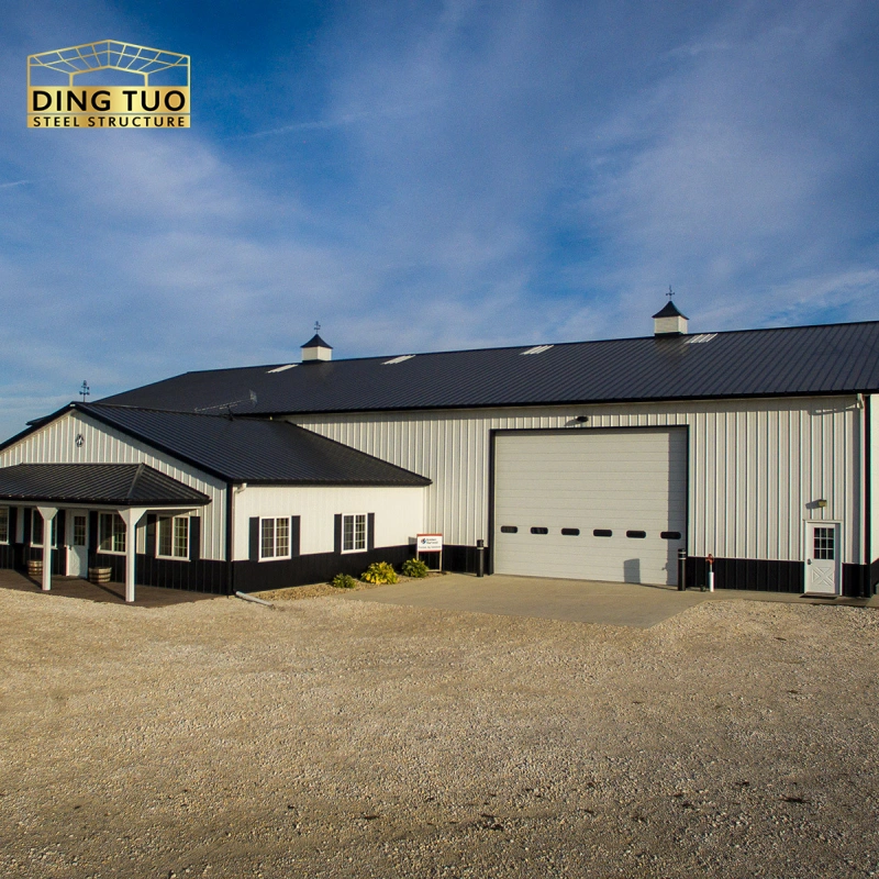 pre fabricated steel structure metal building kit light garage storage shed welded workshop barn and warehouse shed