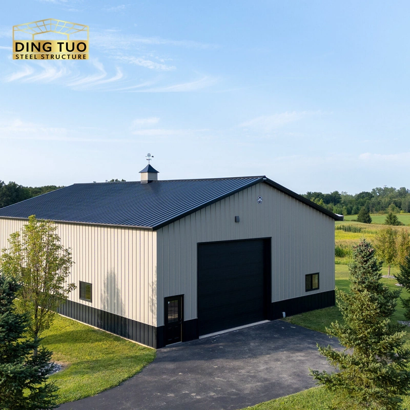 pre fabricated steel structure metal building kit light garage storage shed welded workshop barn and warehouse shed
