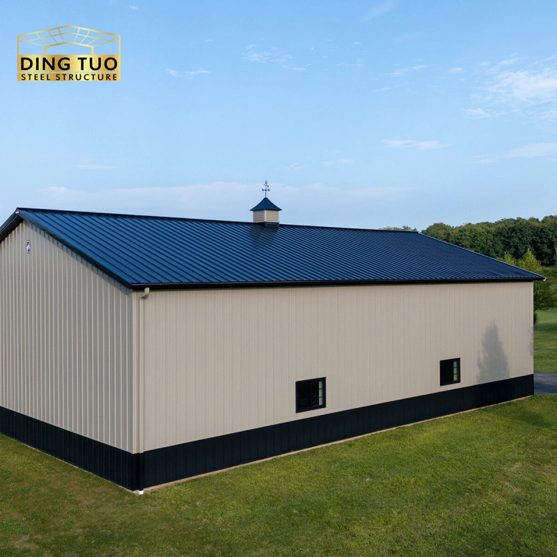 pre fabricated steel structure metal building kit light garage storage shed welded workshop barn and warehouse shed