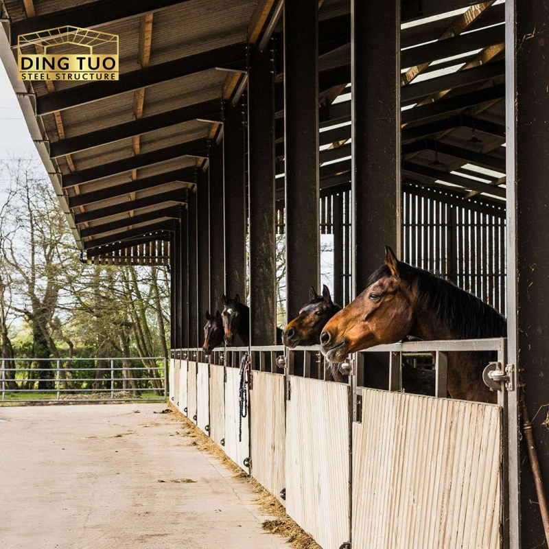 modern design steel structure building for cow and cattle dairy milking farm shed goat farm sheds