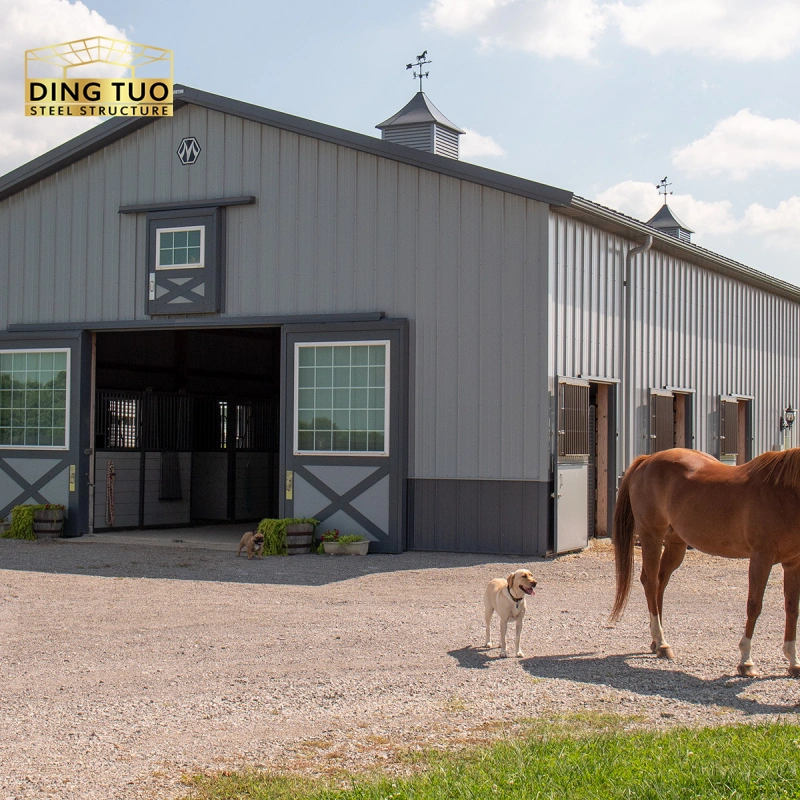 modern design steel structure building for cow and cattle dairy milking farm shed goat farm sheds