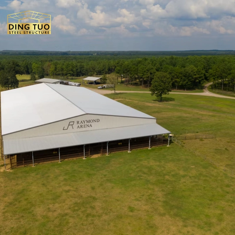 modern design steel structure building for cow and cattle dairy milking farm shed goat farm sheds