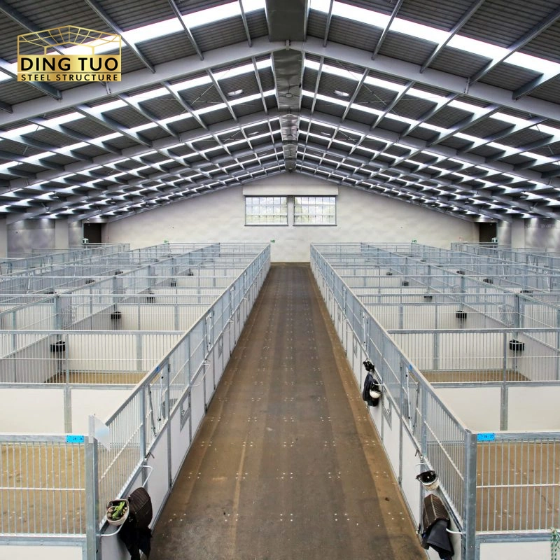 modern design steel structure building for cow and cattle dairy milking farm shed goat farm sheds
