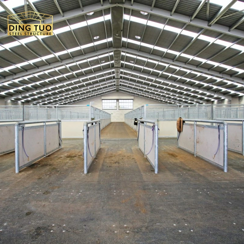 modern design steel structure building for cow and cattle dairy milking farm shed goat farm sheds