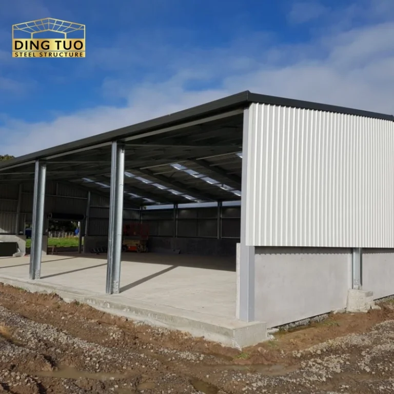 modern design steel structure building for cow and cattle dairy milking farm shed goat farm sheds