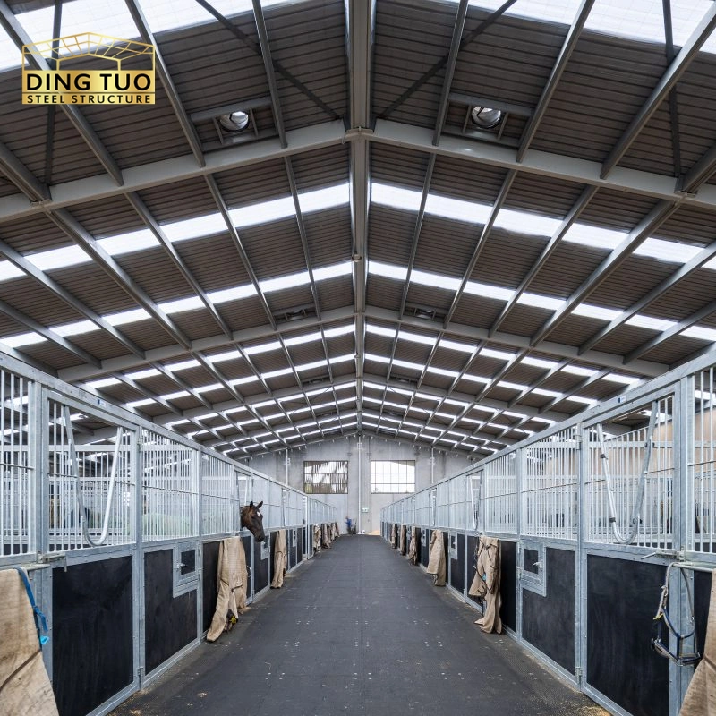 modern design steel structure building for cow and cattle dairy milking farm shed goat farm sheds