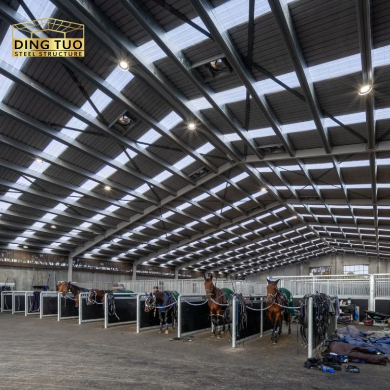 modern design steel structure building for cow and cattle dairy milking farm shed goat farm sheds