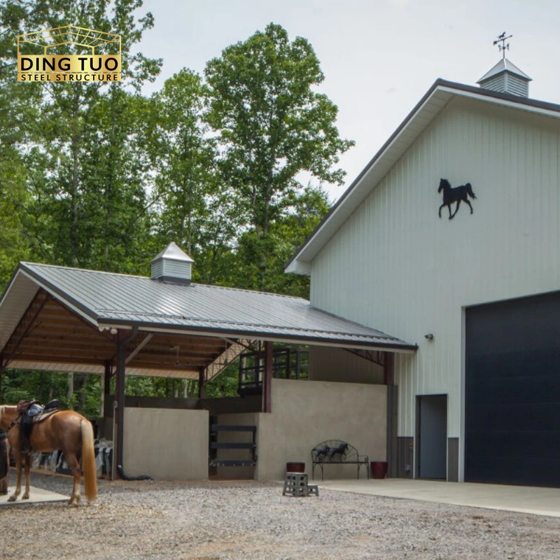 modern design steel structure building for cow and cattle dairy milking farm shed goat farm sheds