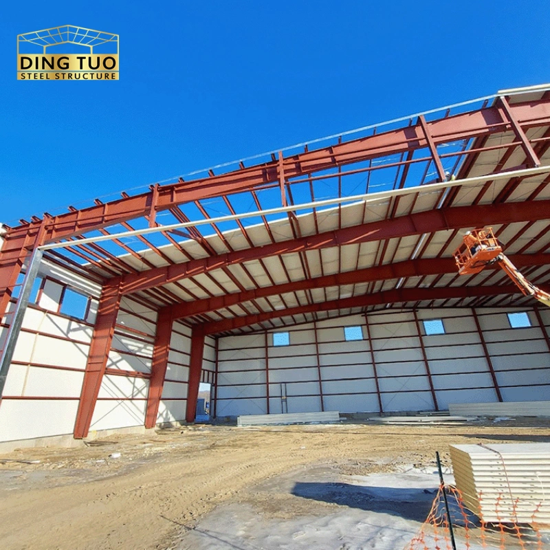 iso certified prefabricated steel garage, sound insulated and thermal insulated, for industrial and commercial use (复制)